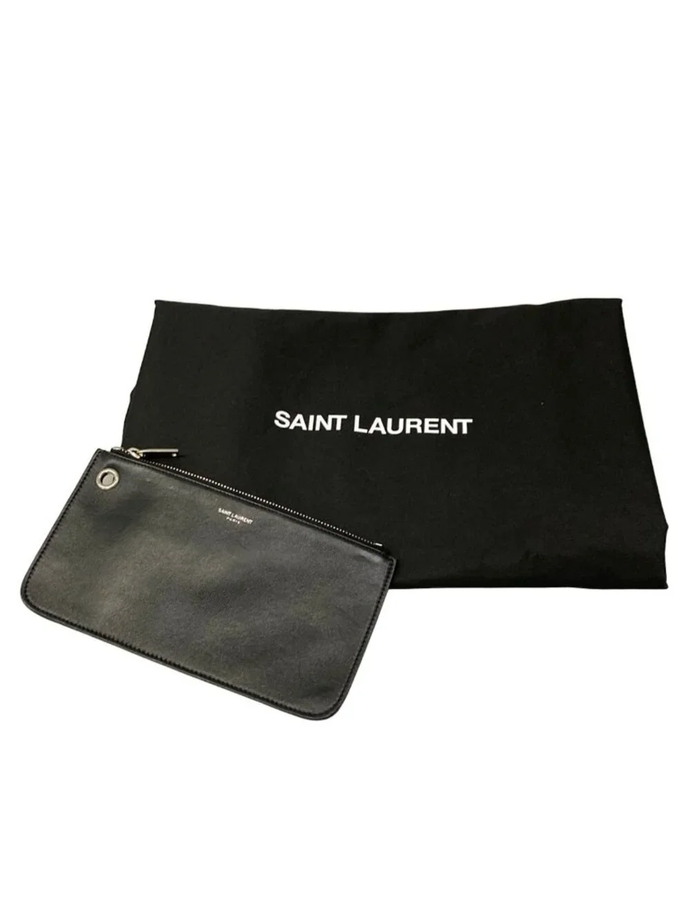Saint Laurent Paris Shoulder Bag Rive Gauche Black Leather